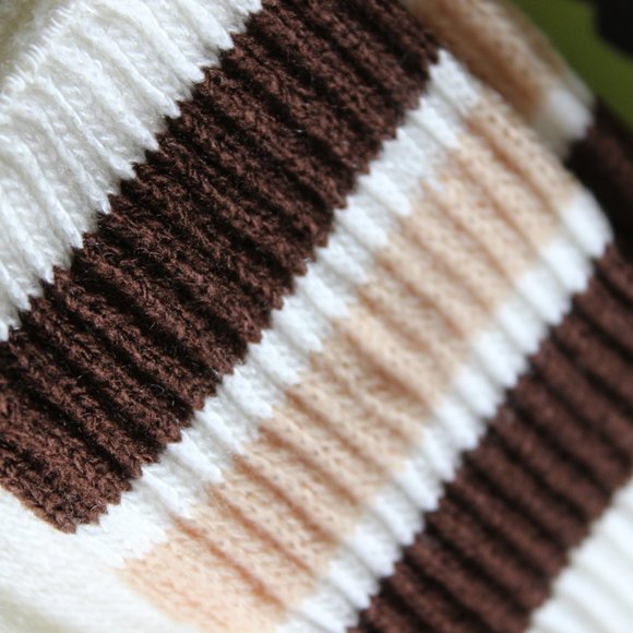 🧦 Vintage Made in Canada Socks 🧦 Brown/Beige - Picture 5 of 7